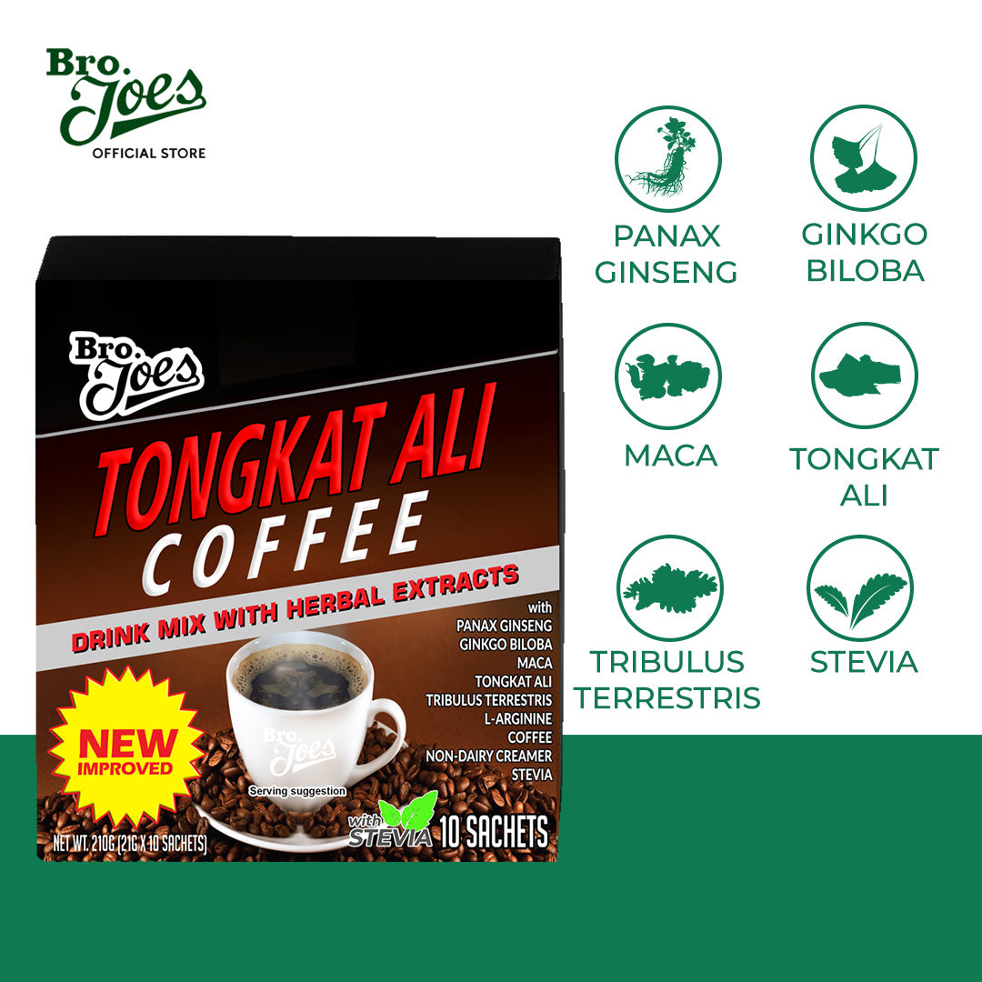 Bro Joe's Tongkat Ali Coffee Drink Mix with Herbal Extracts