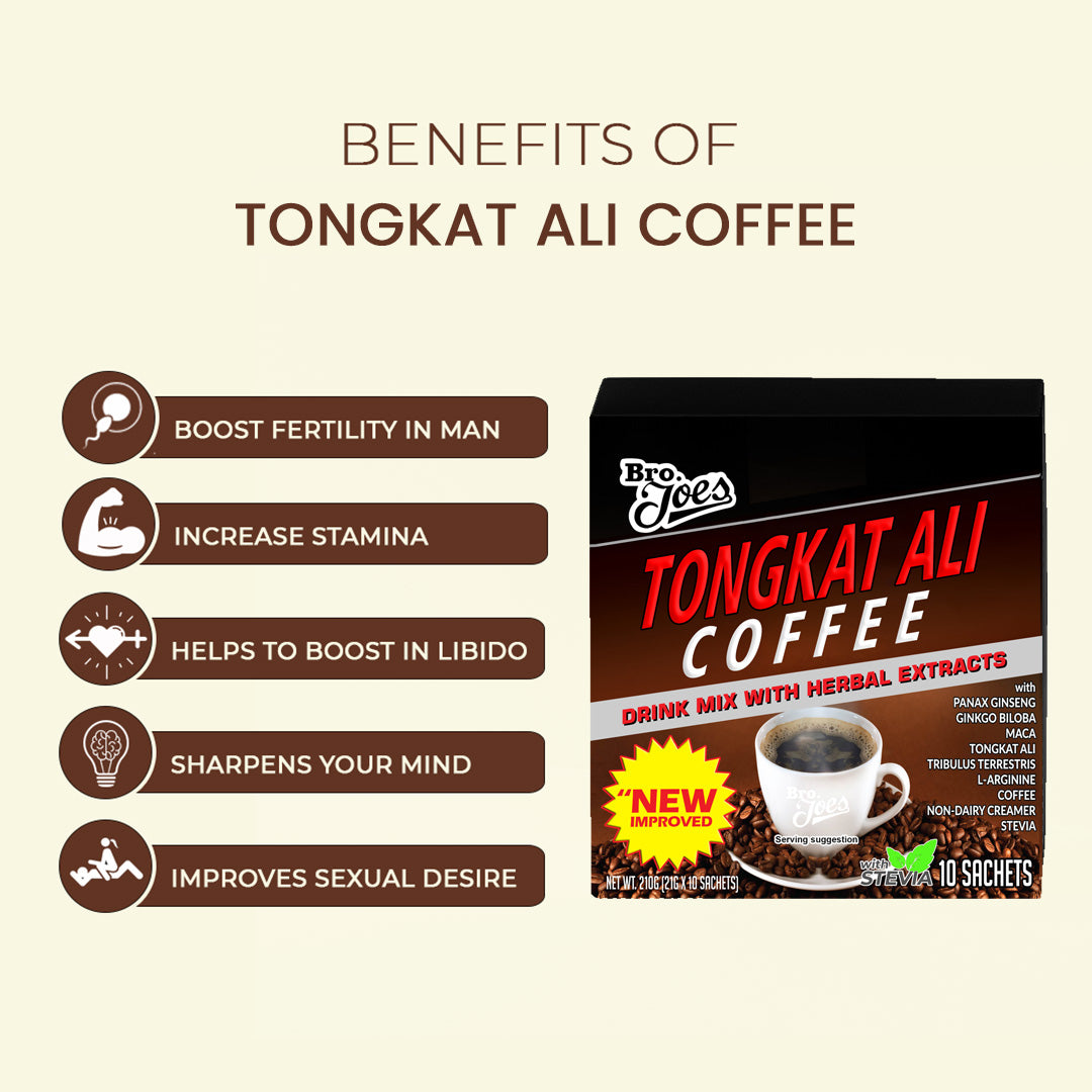 Bro Joe's Tongkat Ali Coffee Drink Mix with Herbal Extracts