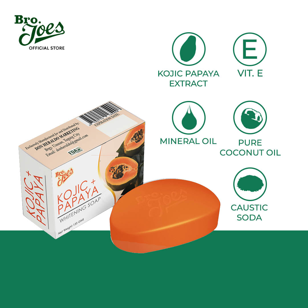 Bro Joe's Kojic + Papaya Whitening Soap