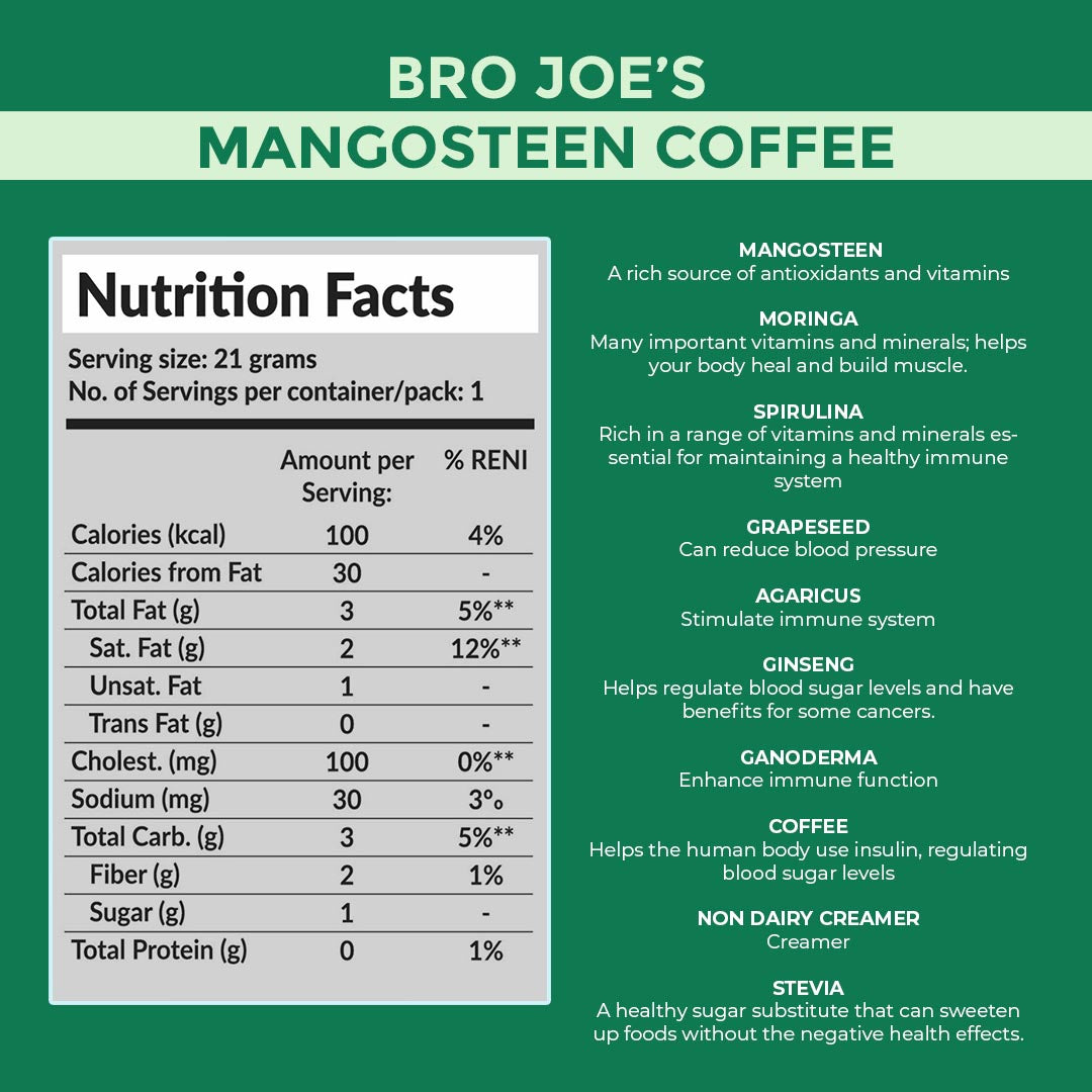 Bro Joe's Mangosteen Coffee Drink Mix