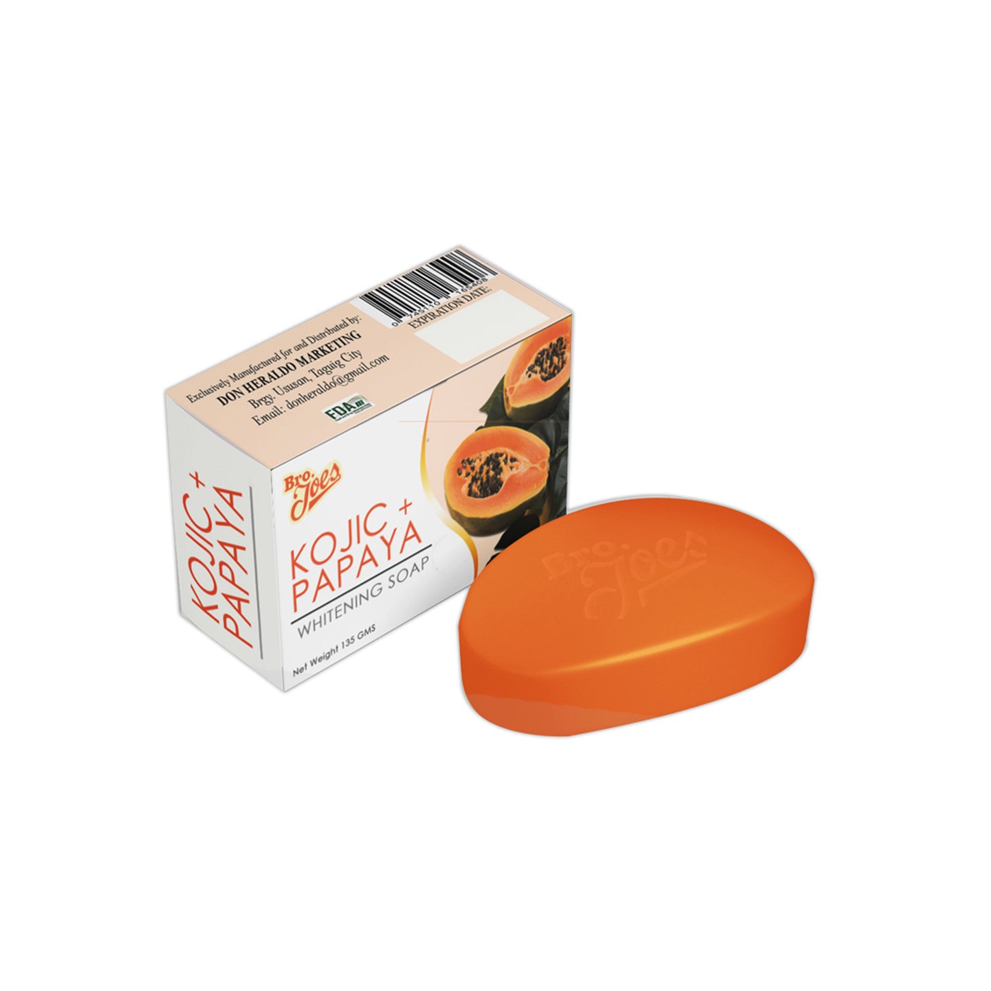 Bro Joe's Kojic + Papaya Whitening Soap